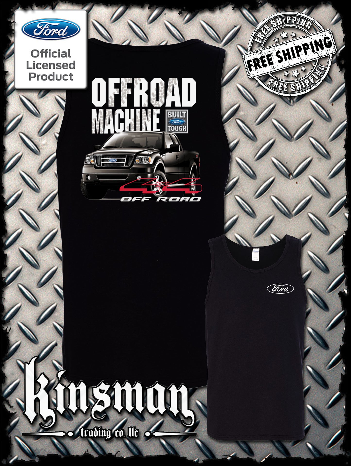 Ford F-150 Off Road Machine 2-Sided Tank Top T-Shirt - Official Licensed Product