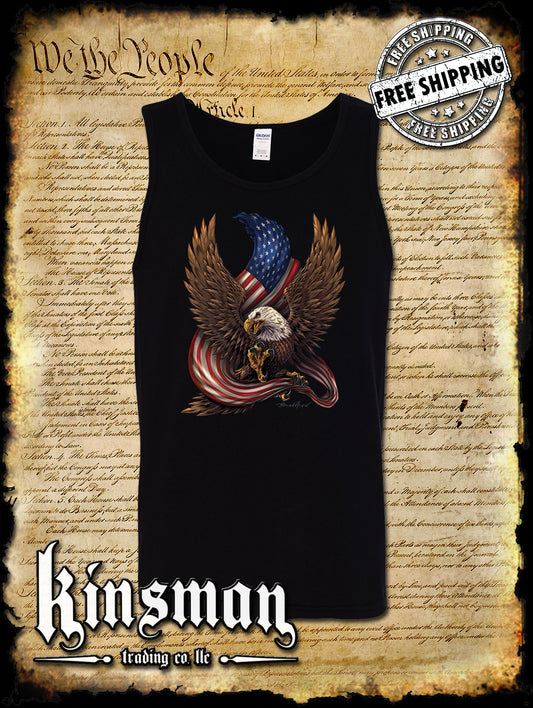 American Flag / Eagle Tank Top T-Shirt