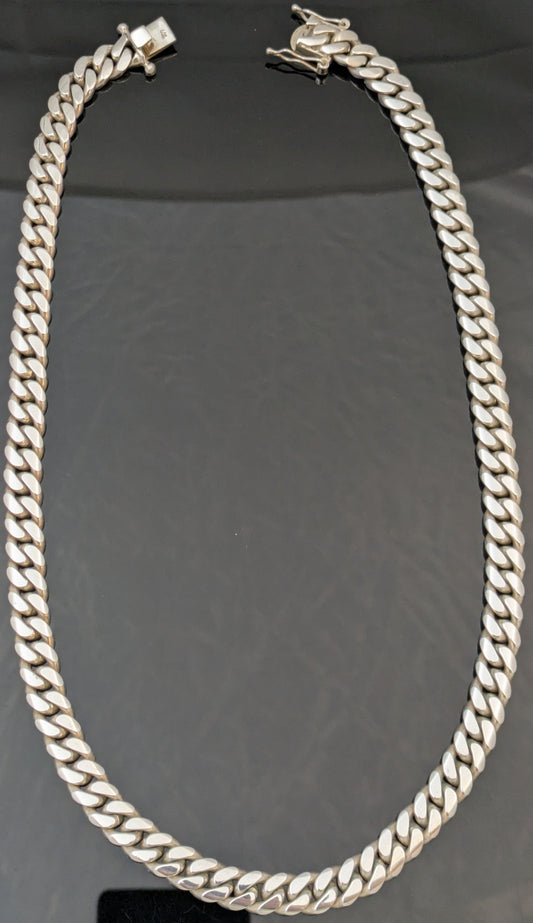 .999 Silver Miami Cuban 10.5mm 23" Chain / Necklace 169+ Grams Handmade Bullion Grade
