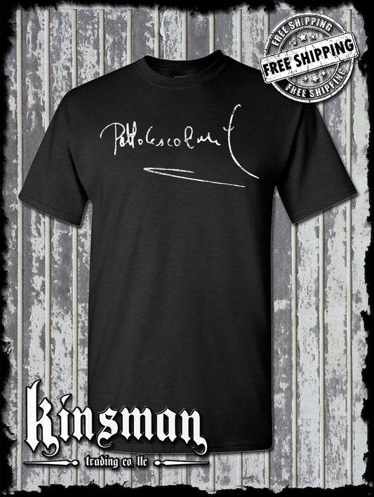 Pablo Escobar Signature T-Shirt -NARCOS Cocaine Plata O Plomo Marijuana Weed 420