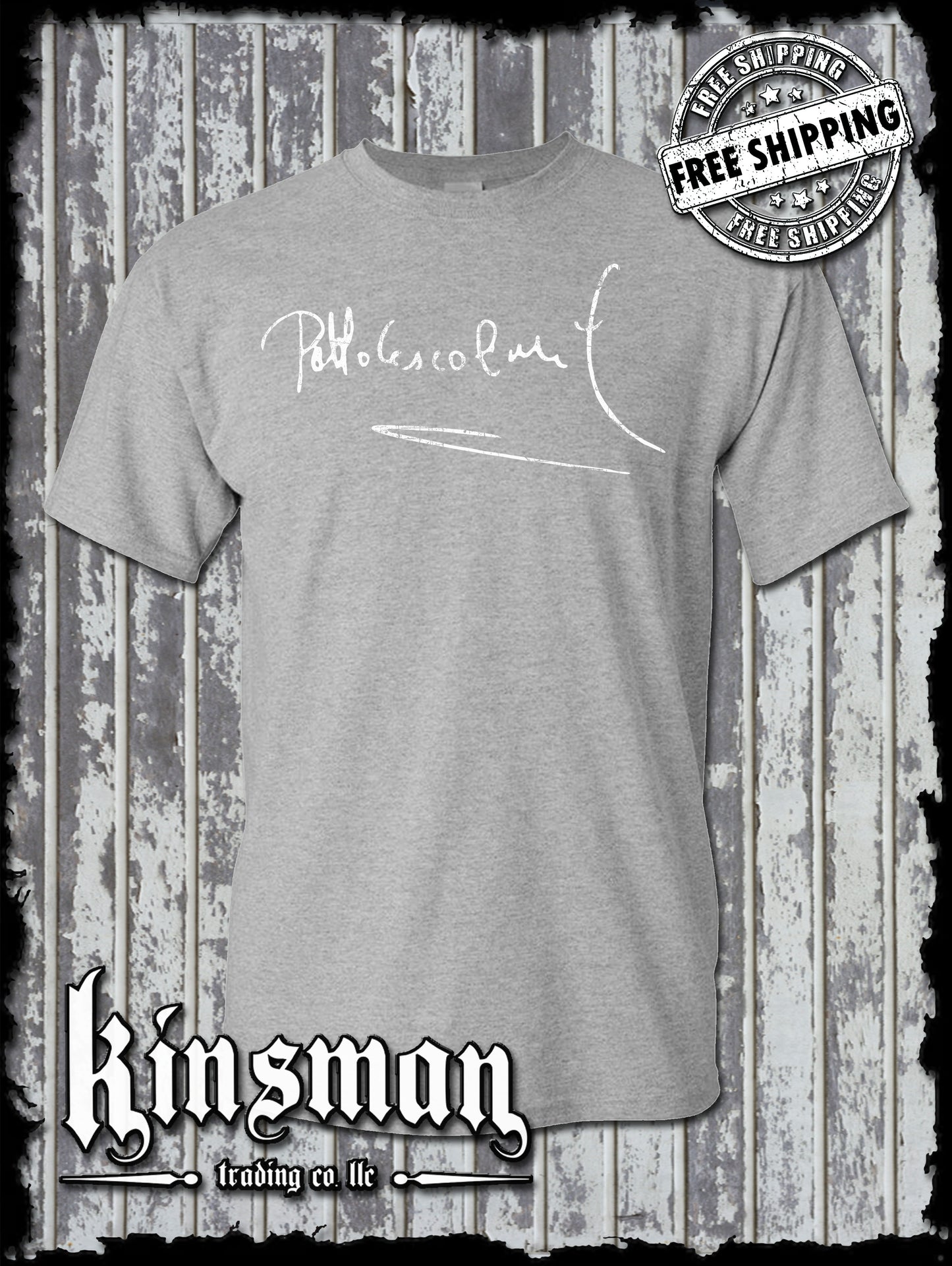 Pablo Escobar Signature T-Shirt -NARCOS Cocaine Plata O Plomo Marijuana Weed 420