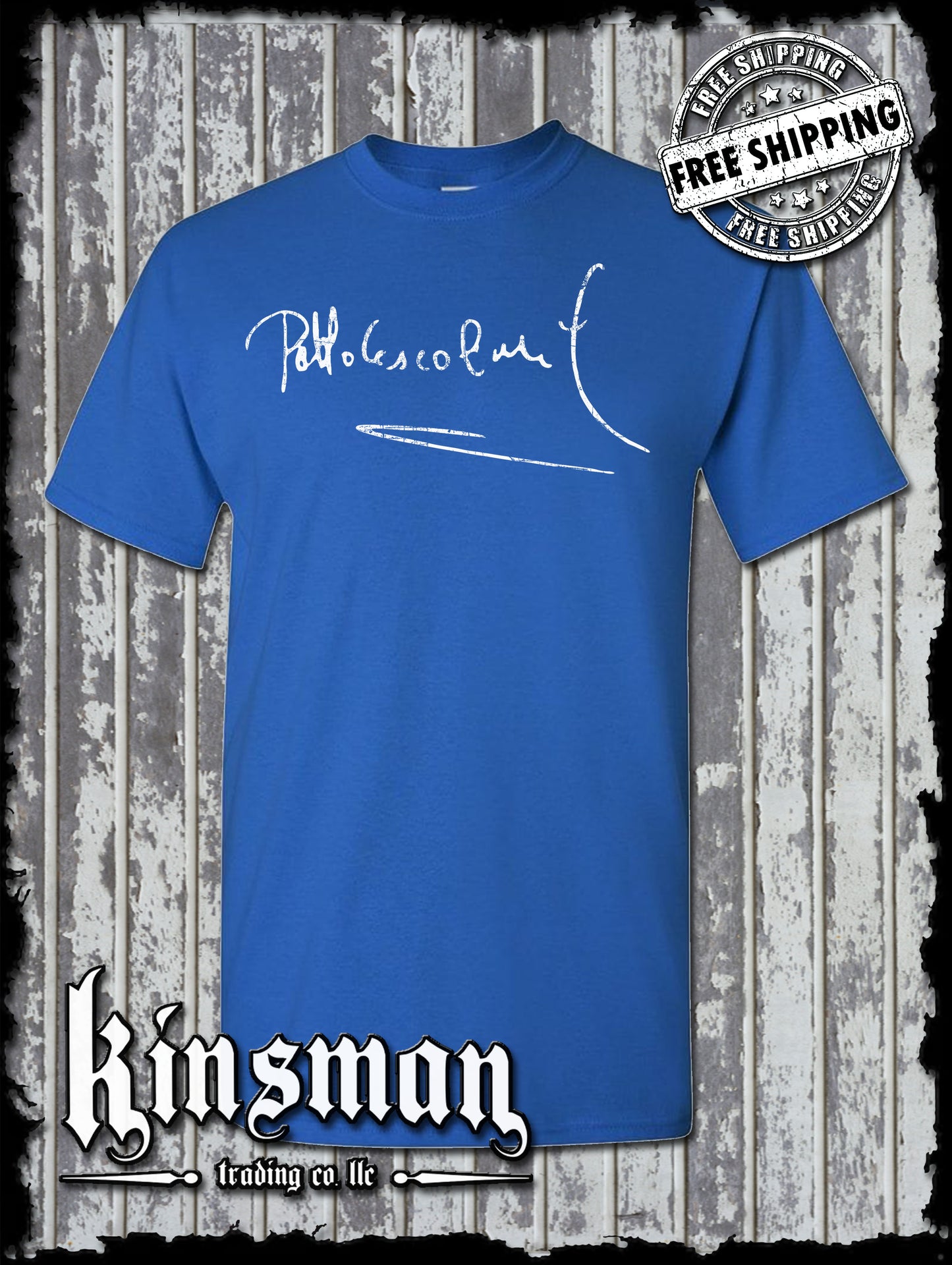 Pablo Escobar Signature T-Shirt -NARCOS Cocaine Plata O Plomo Marijuana Weed 420