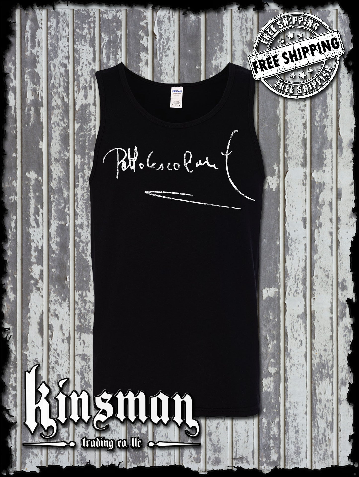 Pablo Escobar Signature Tank Top T-Shirt - Colombia NARCOS Plata O Plomo