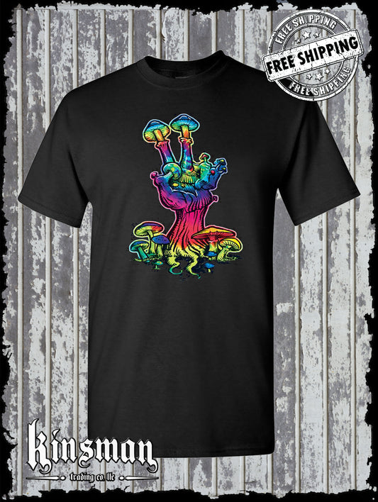 Liquid Blue Peace Mushroom T-Shirt Licensed