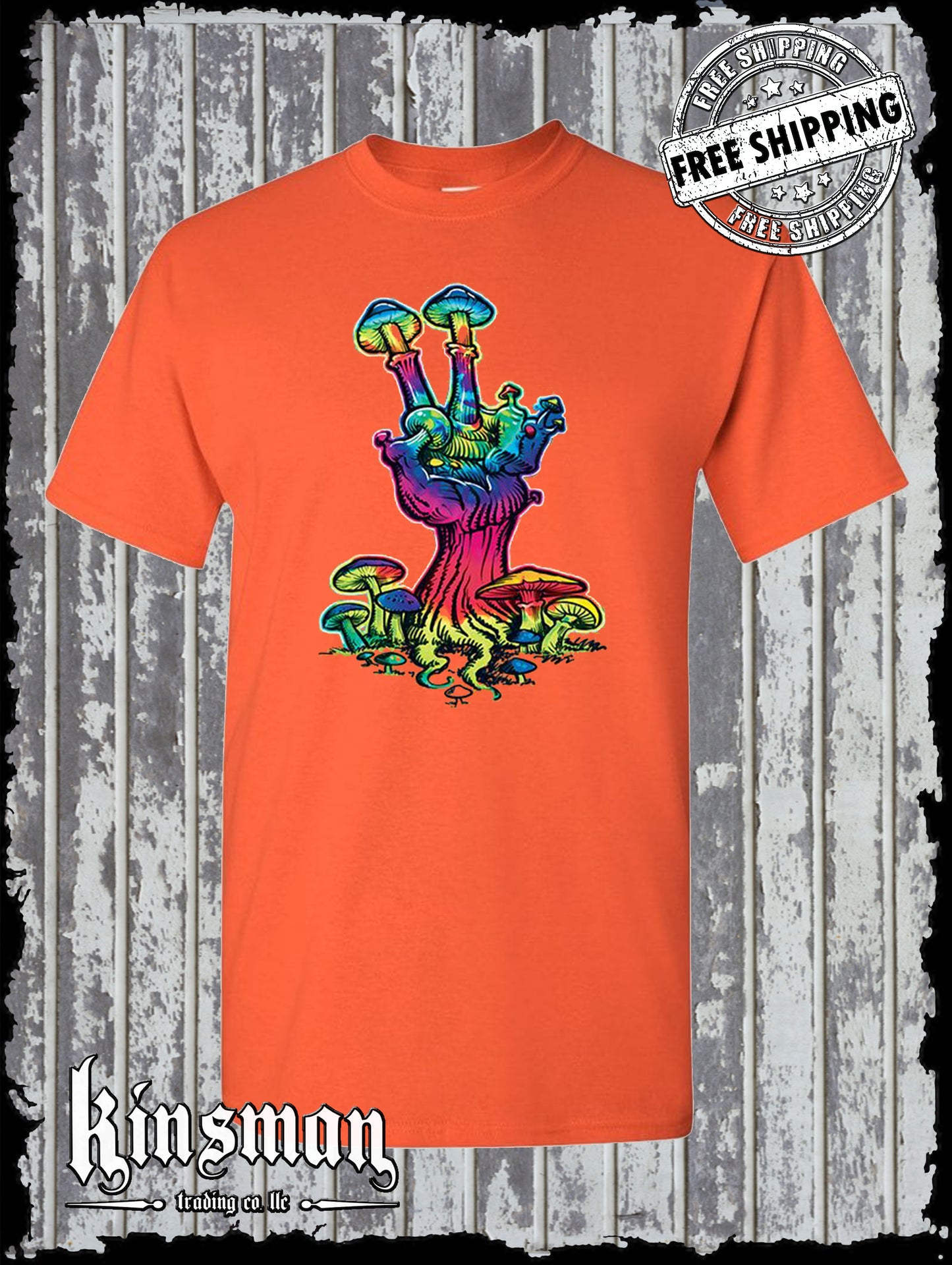 Liquid Blue Peace Mushroom T-Shirt Licensed