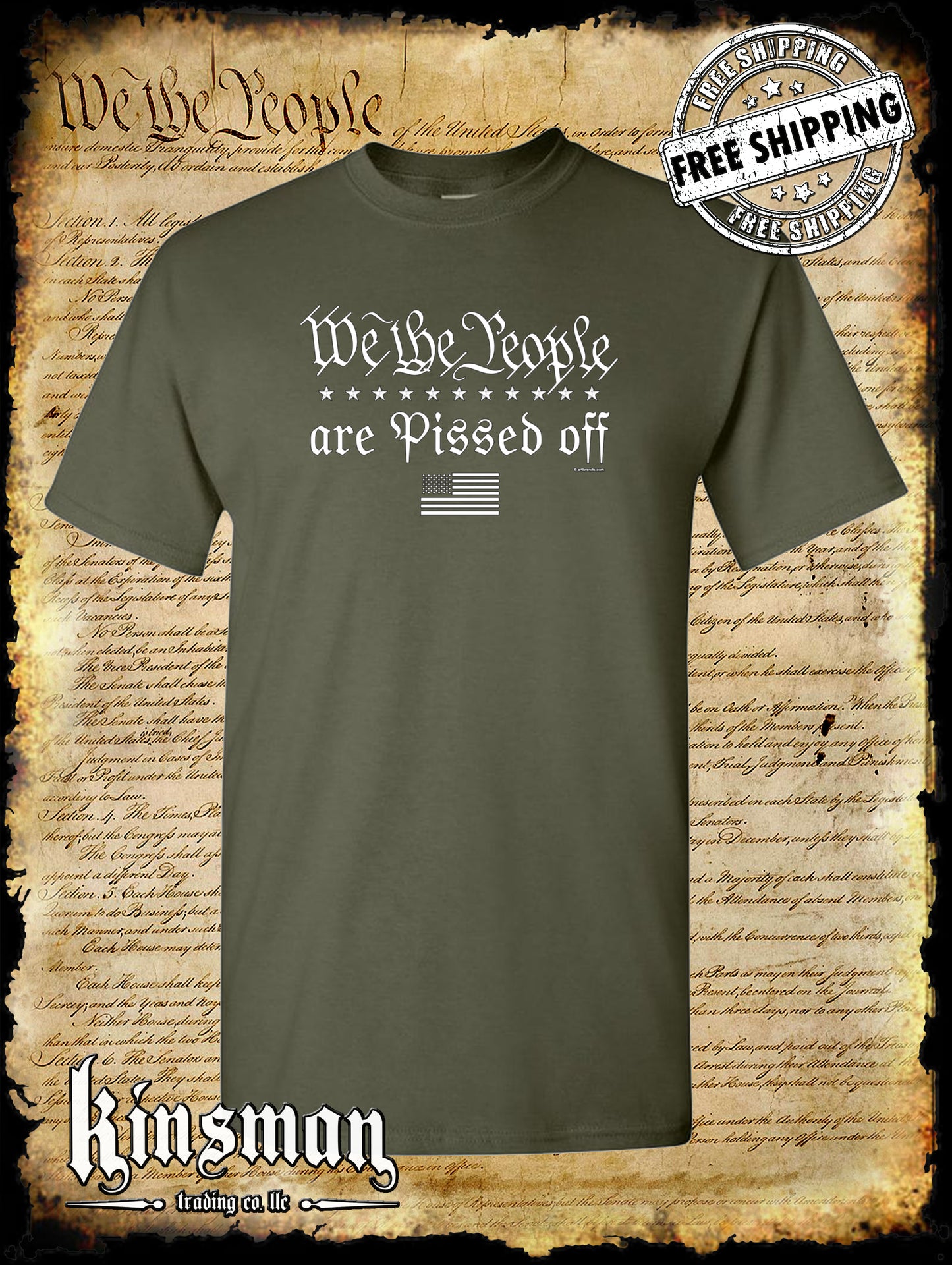 We The People Are PISSED Off Stars T-Shirt