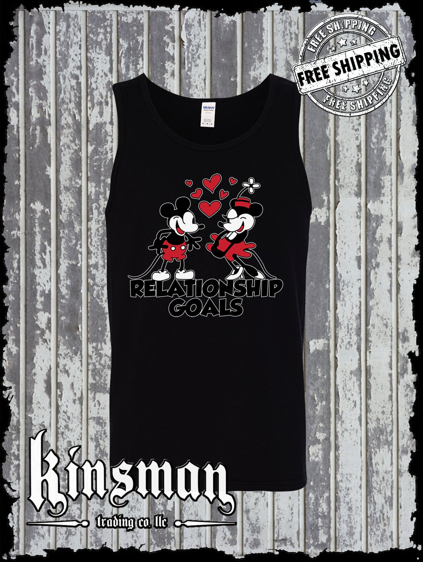 Steamboat Willie Relationship Goals Tank Top T Shirt / Cartoon Mouse