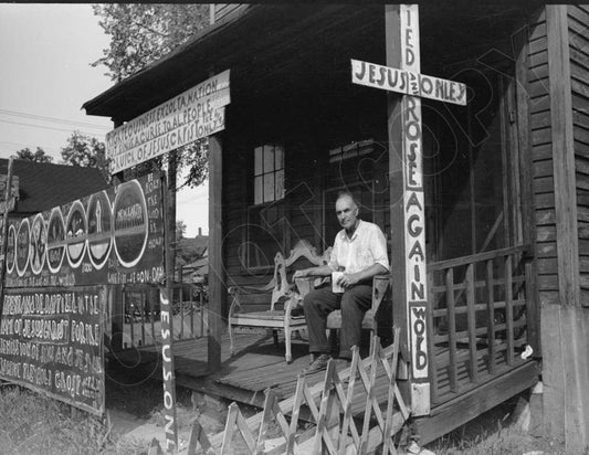 1939 Religious Signs Minneapolis MN Vintage Photo Reprint Retro Signage