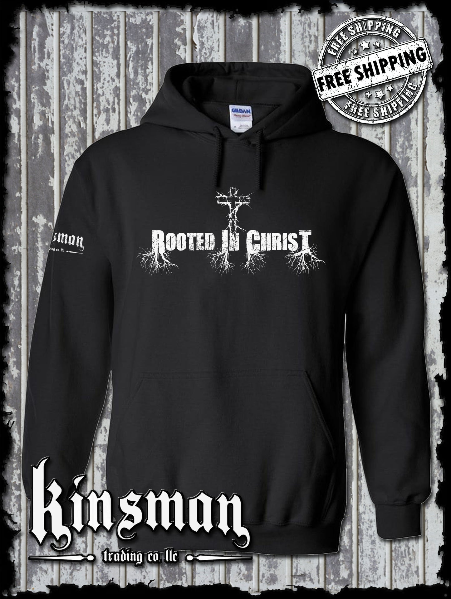 Rooted In Christ Hoodie / Sweatshirt - Jesus Christian Catholic God Bible Faith Cross