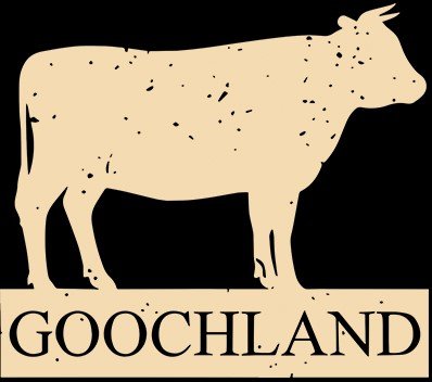 Goochland Cow Long Sleeve T-Shirt Richmond Virginia Country