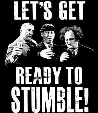 Three Stooges Let's Get Ready To Stumble! T-Shirt