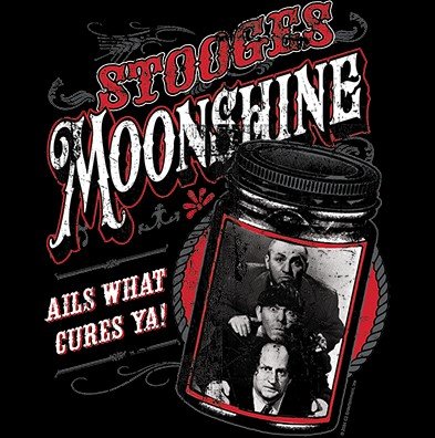 Three Stooges Moonshine Long Sleeve T-Shirt