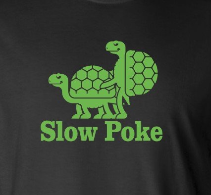 Slow Poke Funny Turtles Long Sleeve T-Shirt / Adult Rude Vulgar Sarcastic Humor