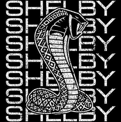 Carroll Shelby Stacked Cobra Logo Tank Top T-Shirt