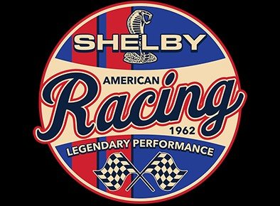 Carroll Shelby Racing Cobra Logo 2-Sided Long Sleeve T-Shirt