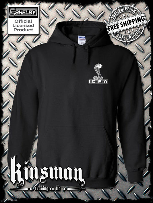 Shelby Cobra Logo Left Chest Crest Hoodie - Licensed / Official Product - GT500