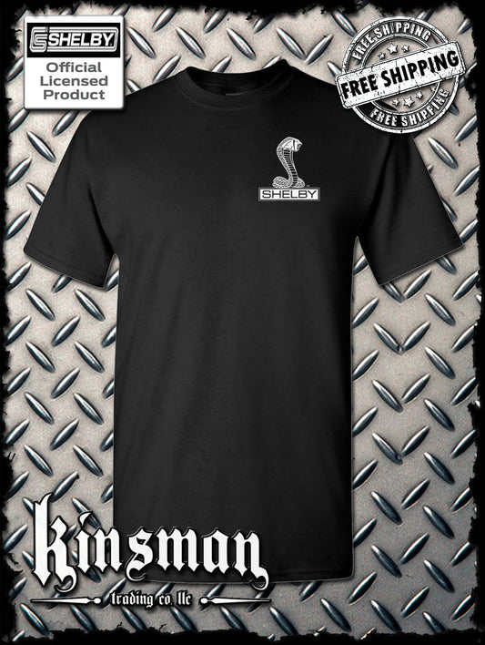 Shelby Cobra Logo Left Chest Crest T-Shirt - Licensed Official Product GT500