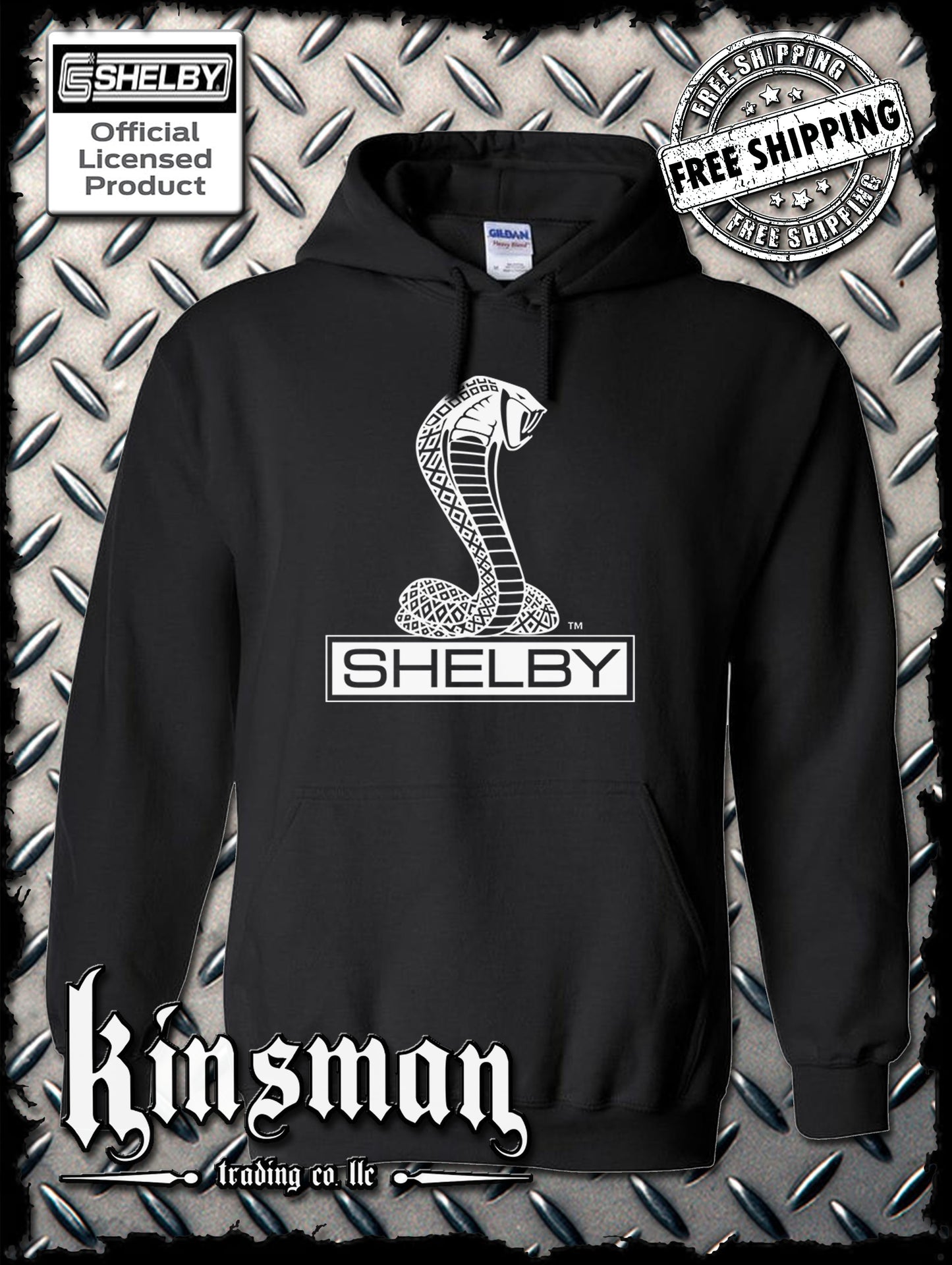 Shelby Cobra Hoodie / Sweatshirt Official Licensed Product Ford Mustang GT500