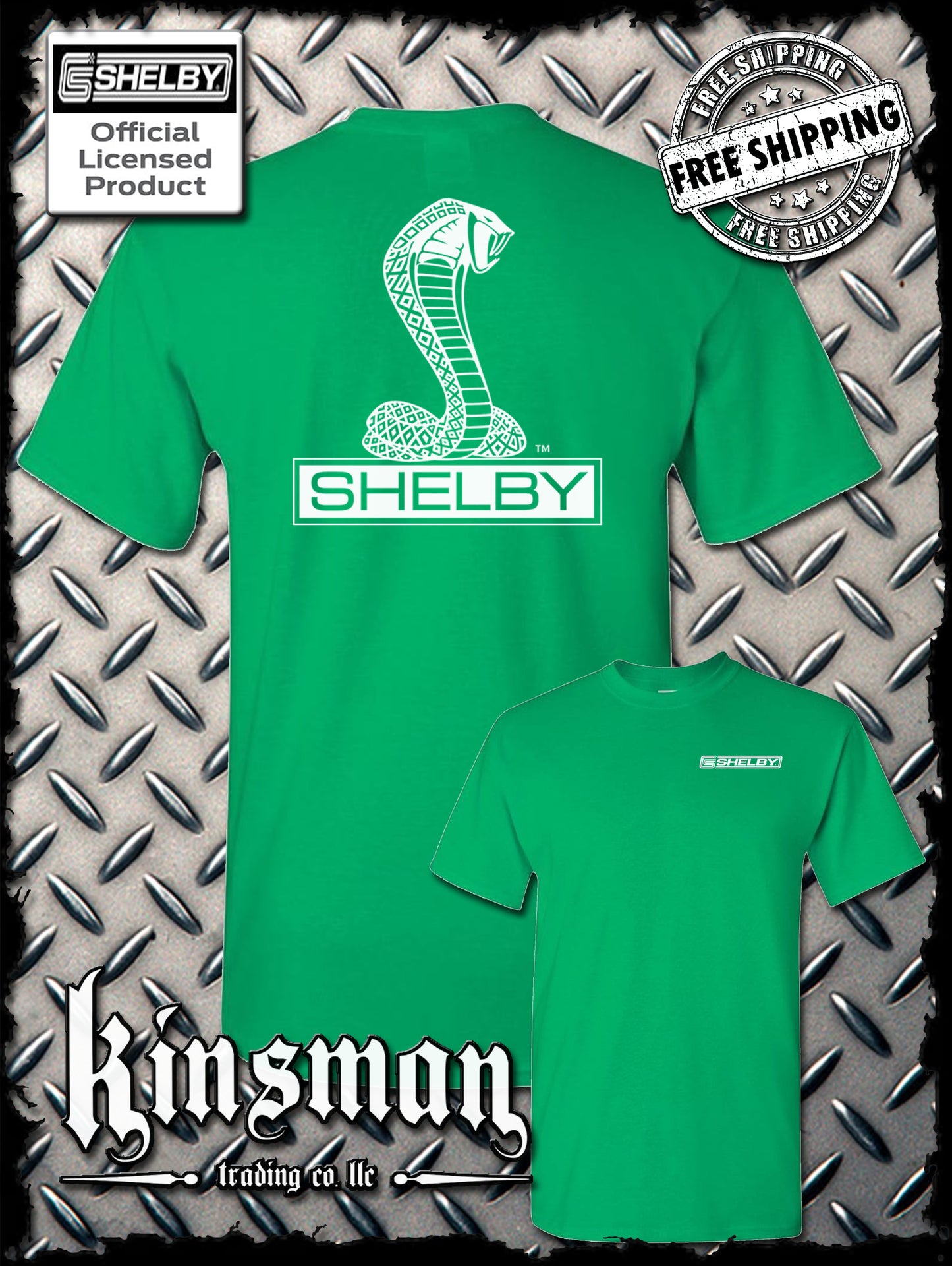Shelby Cobra Double Sided T-Shirt / Authentic Licensed Product Ford GT500