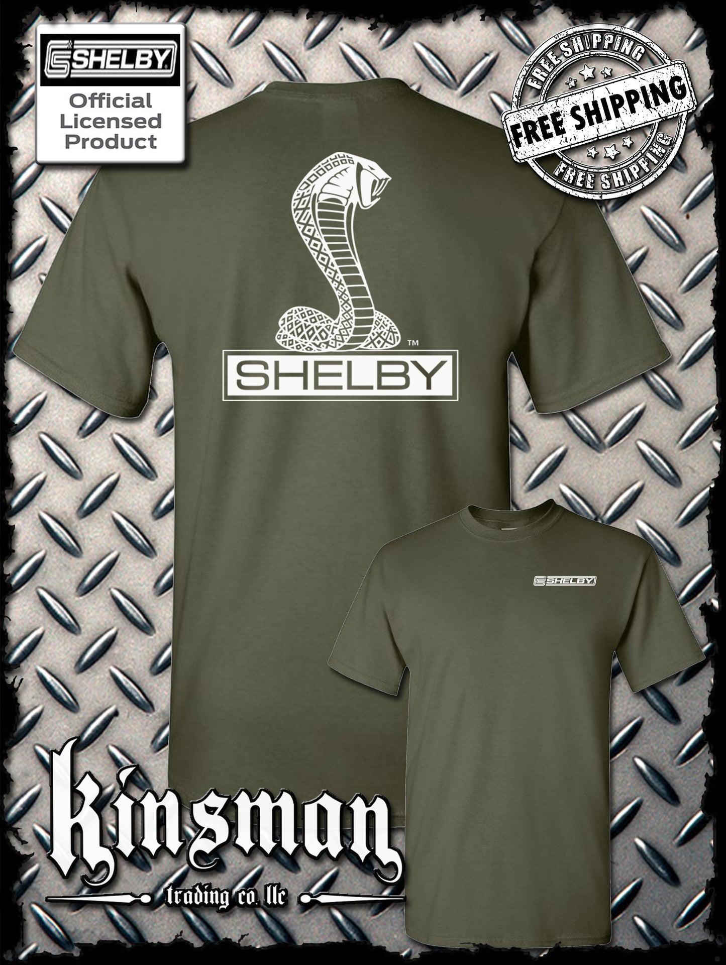 Shelby Cobra Double Sided T-Shirt / Authentic Licensed Product Ford GT500