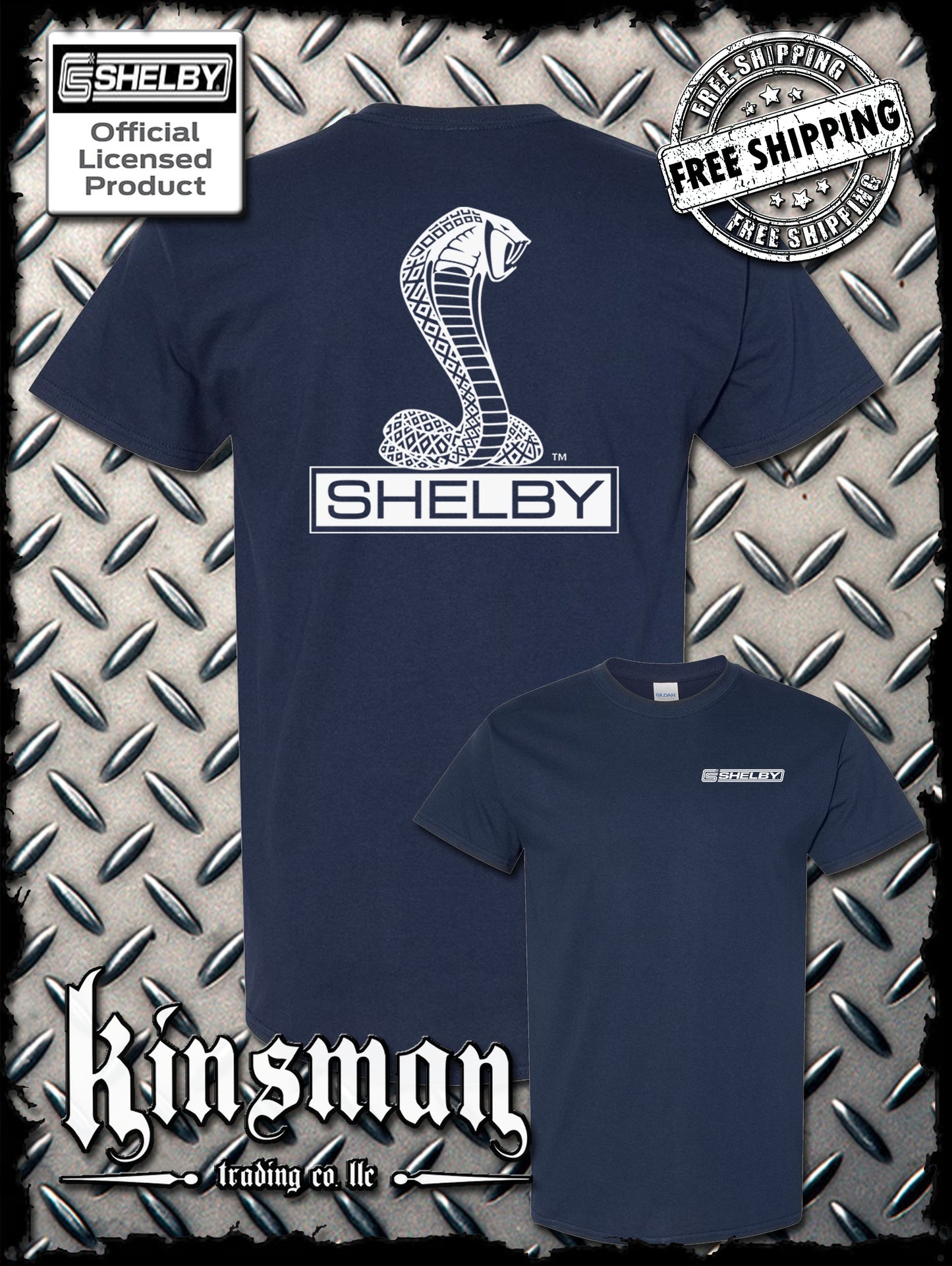 Shelby Cobra Double Sided T-Shirt / Authentic Licensed Product Ford GT500