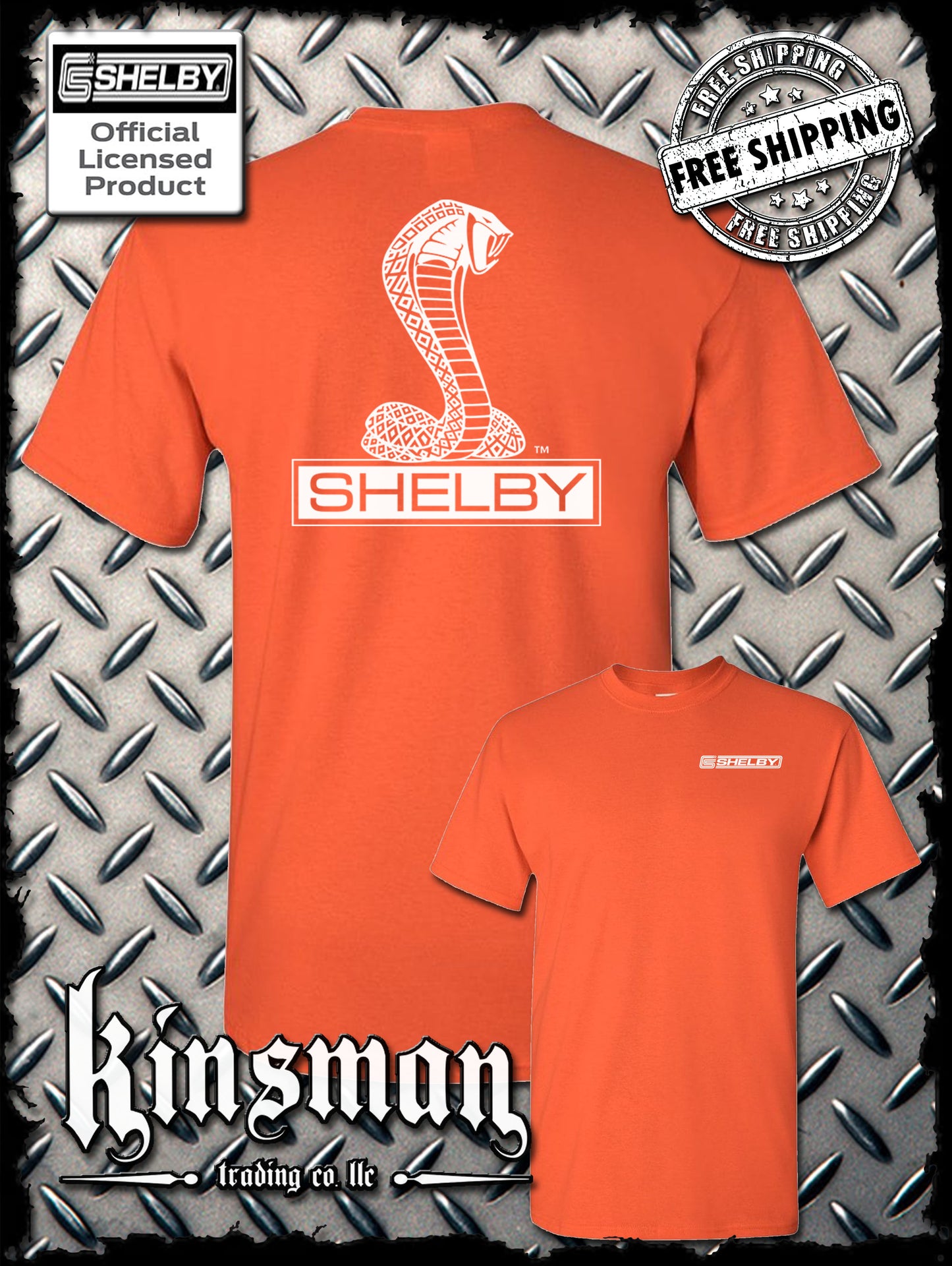 Shelby Cobra Double Sided T-Shirt / Authentic Licensed Product Ford GT500