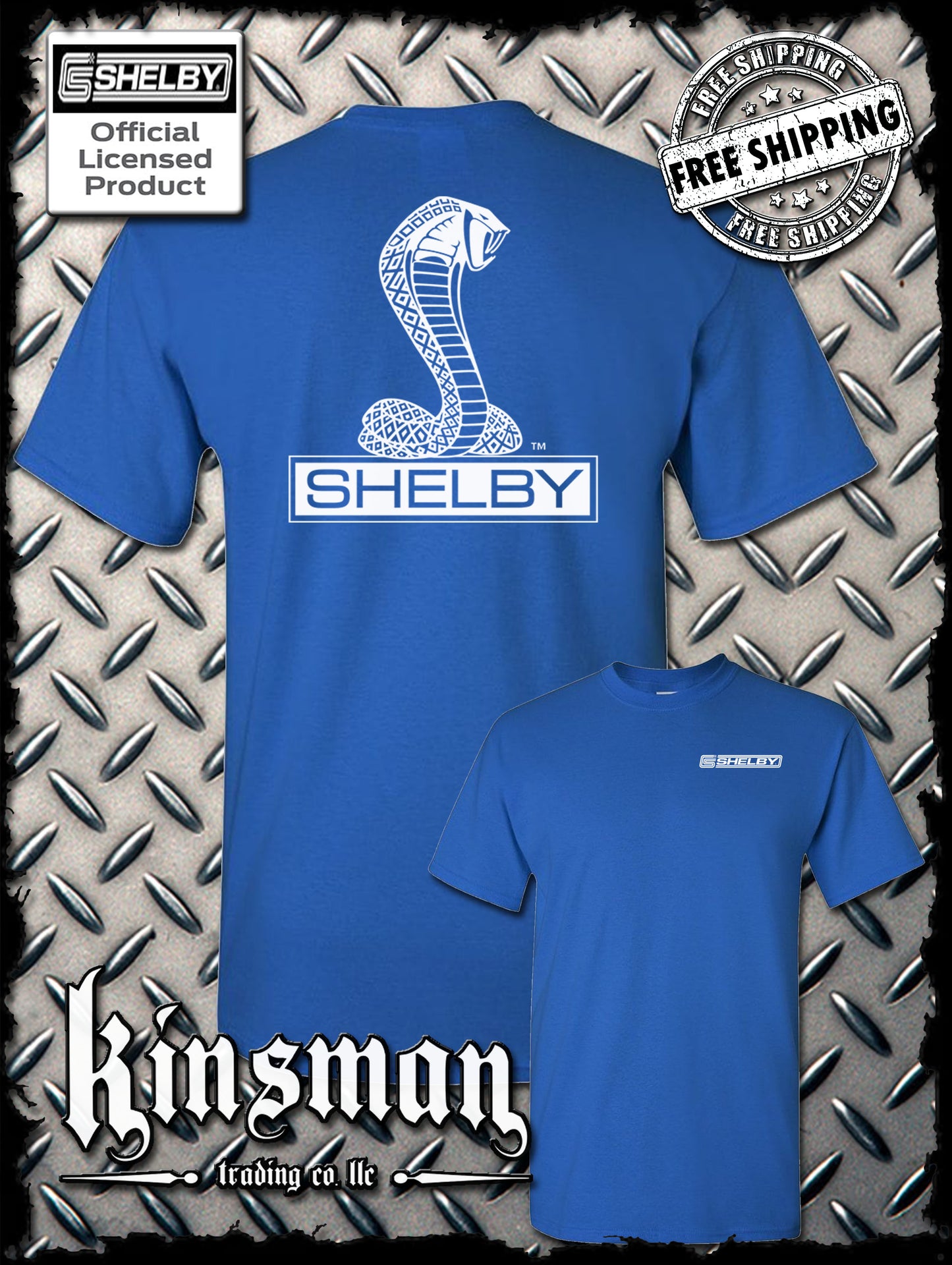 Shelby Cobra Double Sided T-Shirt / Authentic Licensed Product Ford GT500