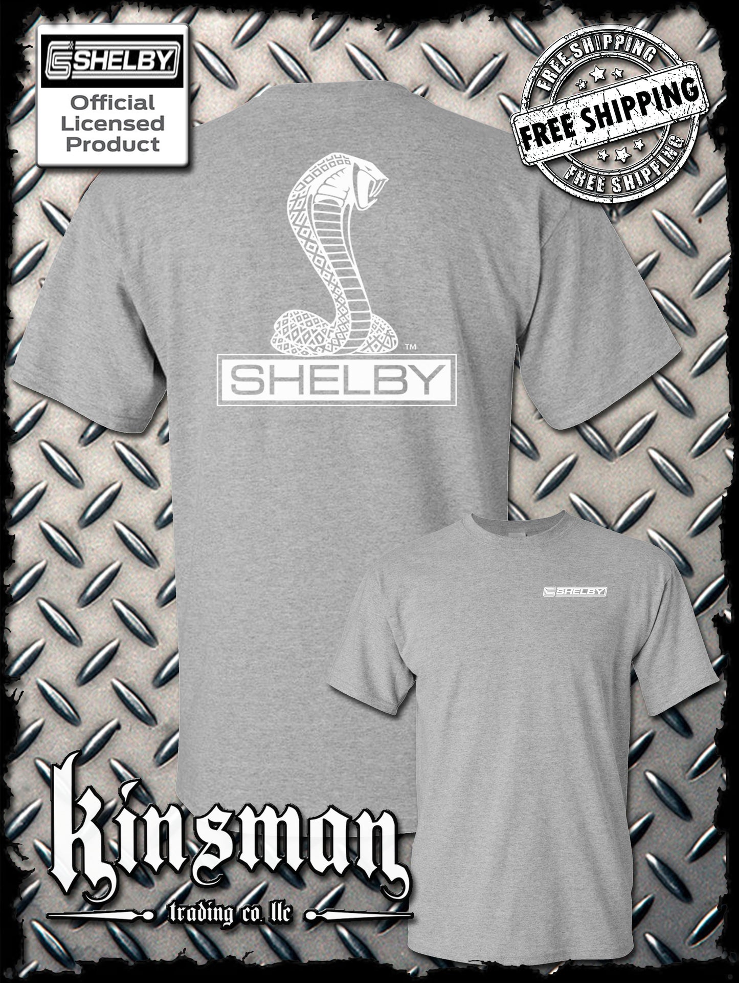 Shelby Cobra Double Sided T-Shirt / Authentic Licensed Product Ford GT500