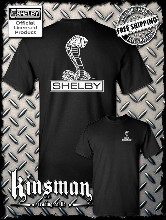 Shelby Cobra Logo Double Sided T-Shirt -Authentic Licensed Product GT500