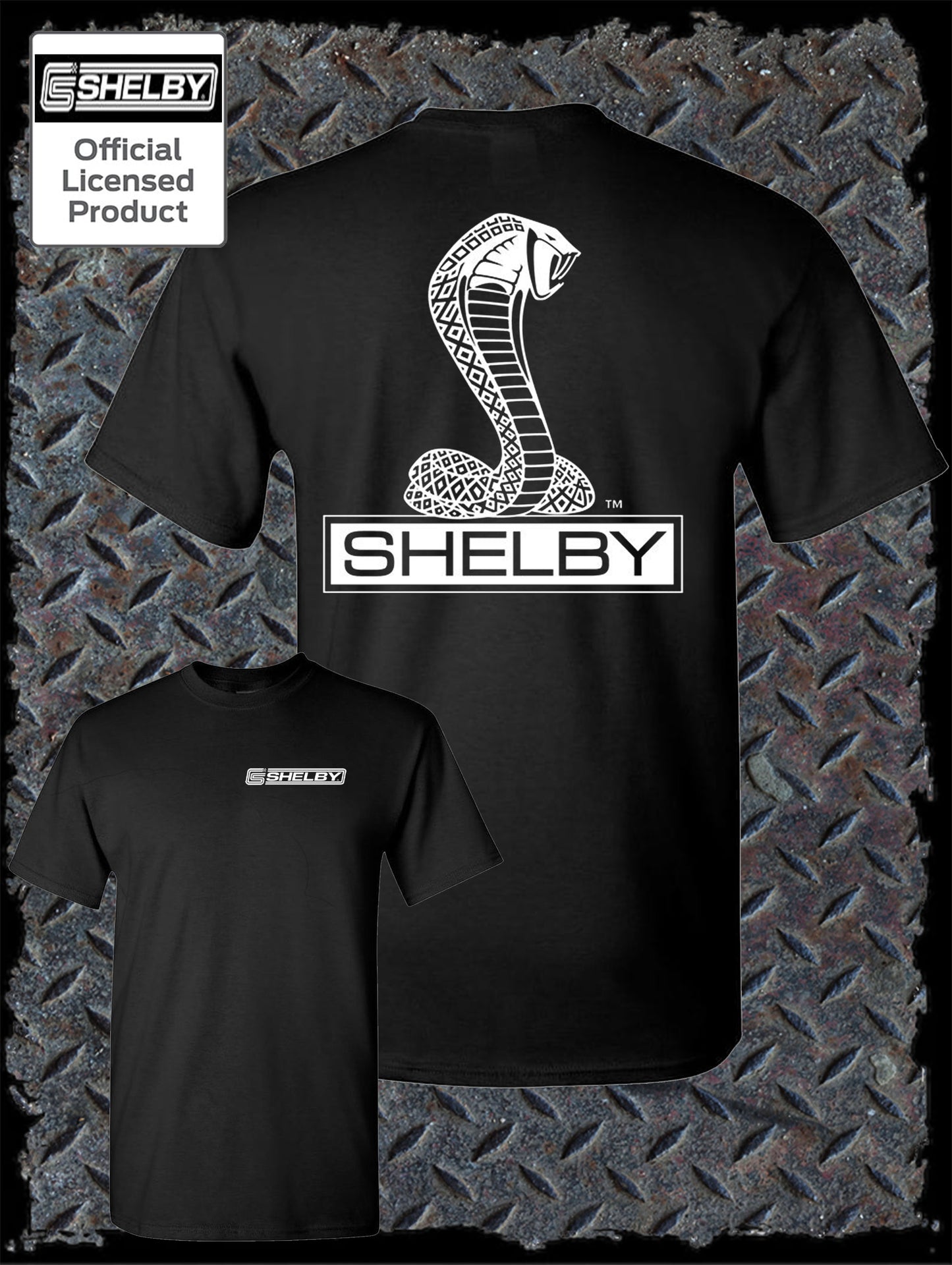 Shelby Cobra Double Sided T-Shirt / Authentic Licensed Product Ford GT500