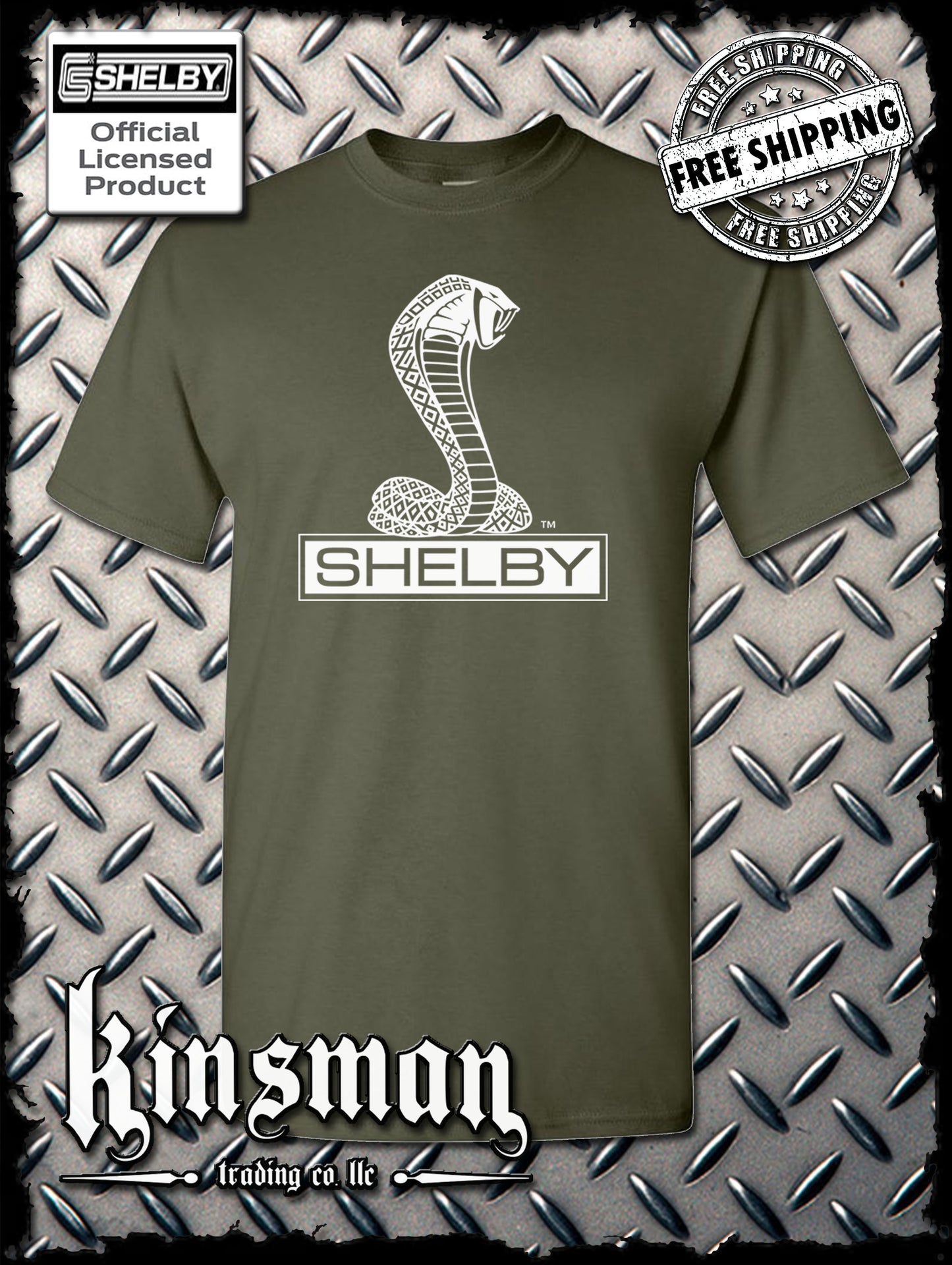 Shelby Cobra T-Shirt Official Licensed Product Ford Mustang GT500 Tee