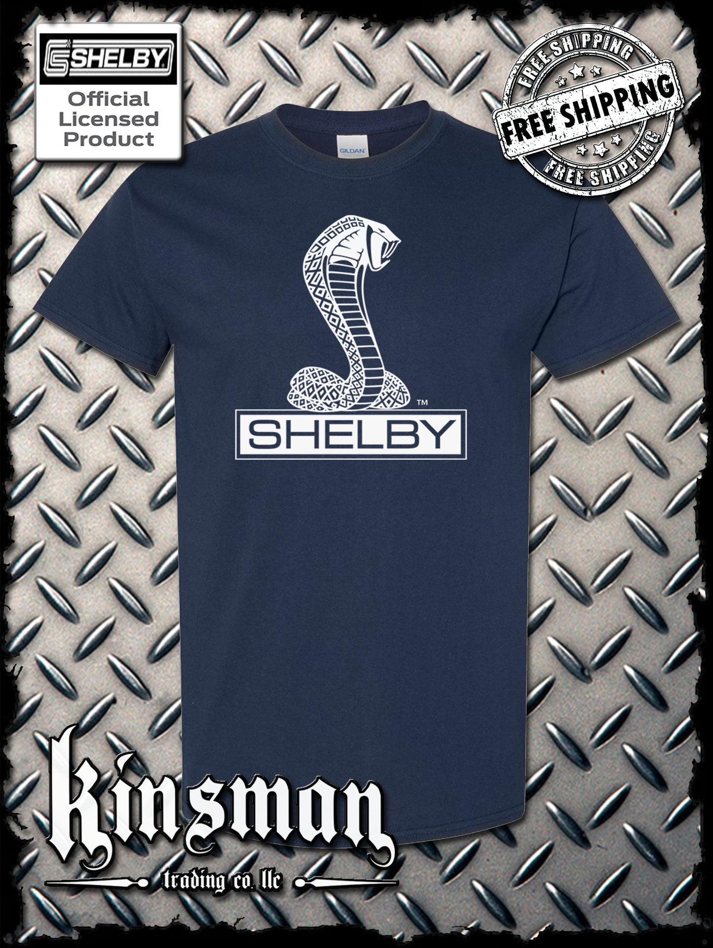 Shelby Cobra T-Shirt Official Licensed Product Ford Mustang GT500 Tee