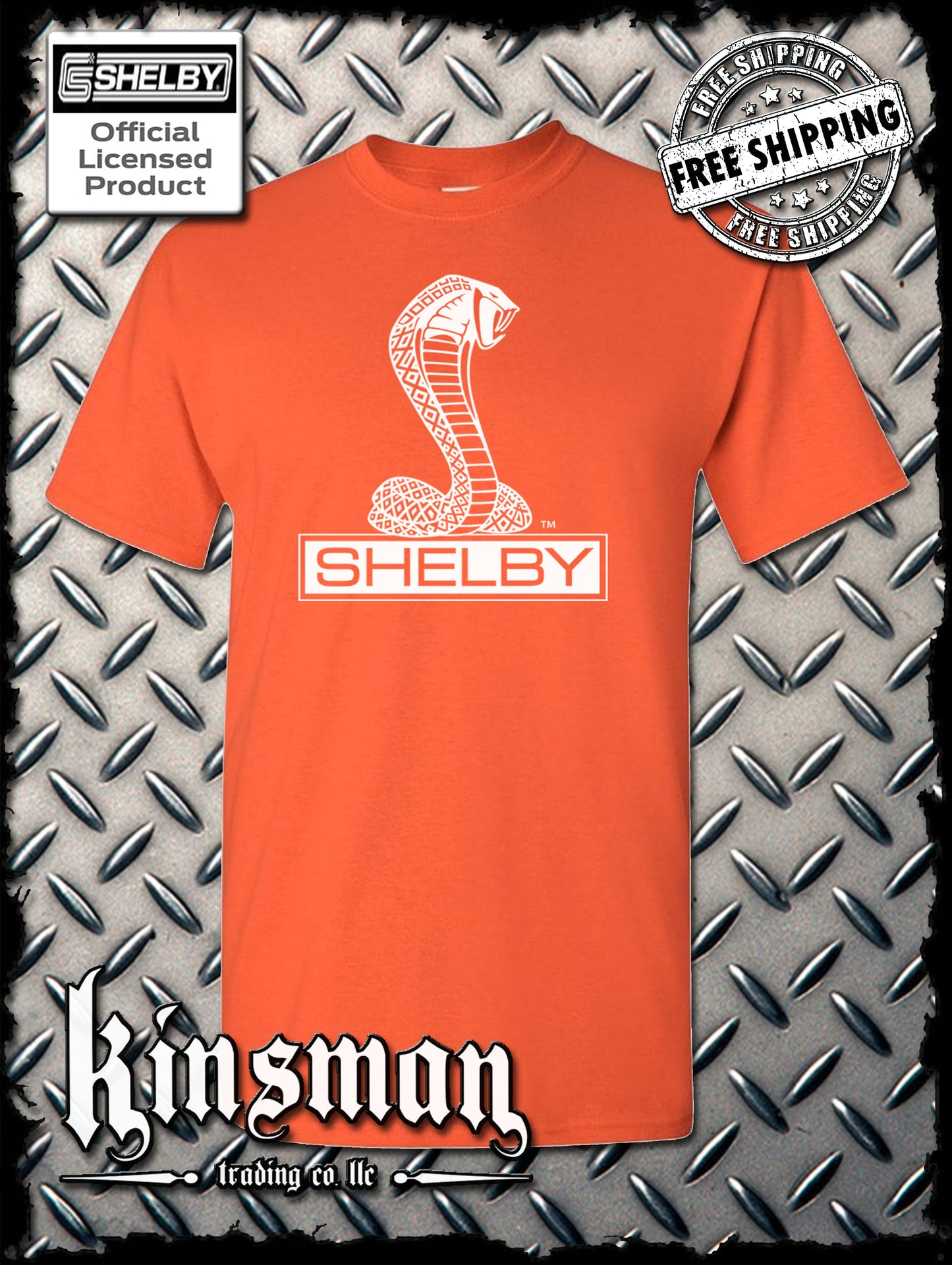 Shelby Cobra T-Shirt Official Licensed Product Ford Mustang GT500 Tee