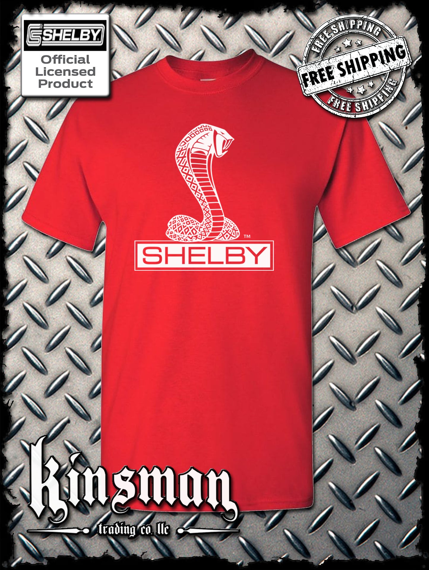 Shelby Cobra T-Shirt Official Licensed Product Ford Mustang GT500 Tee