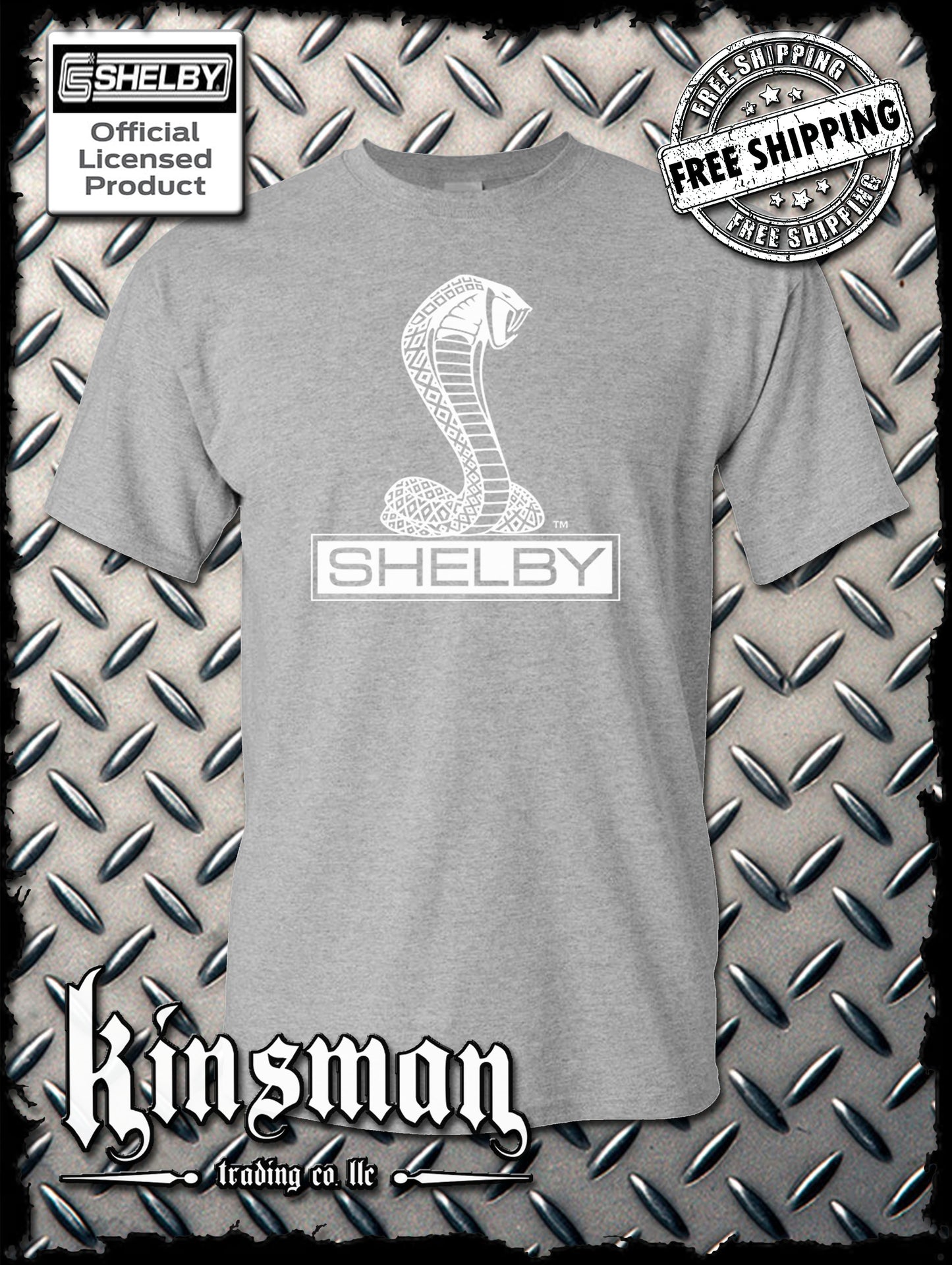 Shelby Cobra T-Shirt Official Licensed Product Ford Mustang GT500 Tee