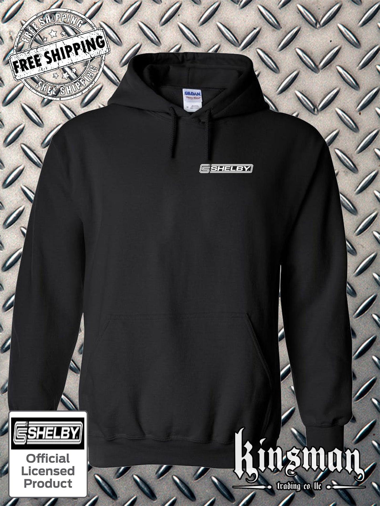 Shelby Logo Left Chest Crest Hoodie - Licensed / Official Product - GT500