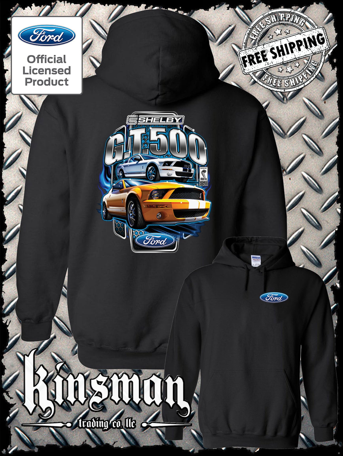 Ford / Shelby GT 500 Hoodie Sweatshirt - Official Licensed Product