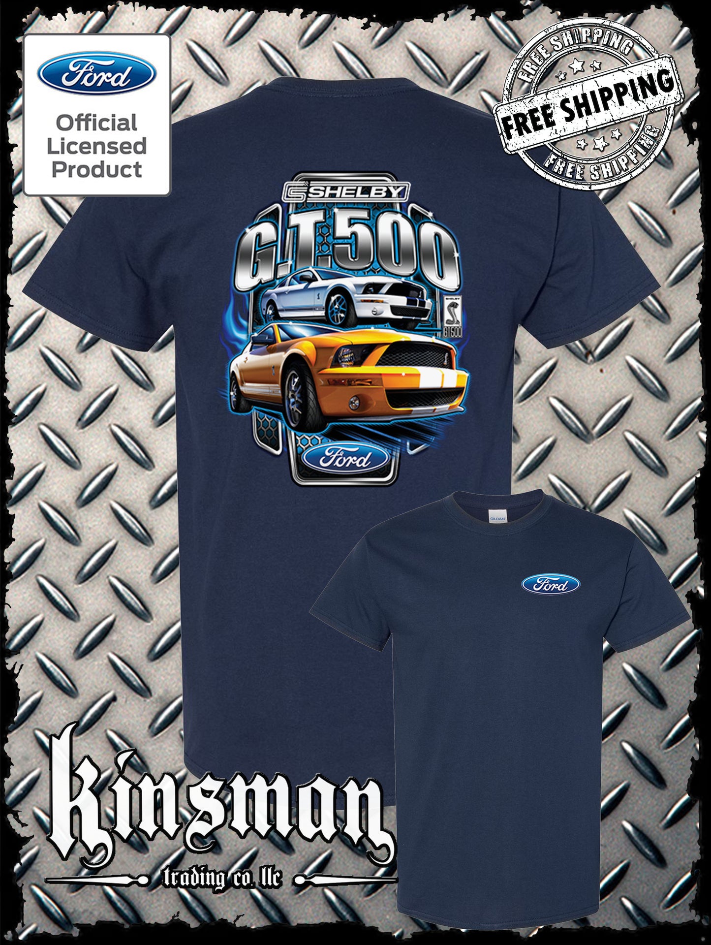 Ford / Shelby GT 500 2-Sided T-Shirt - Official Licensed Product