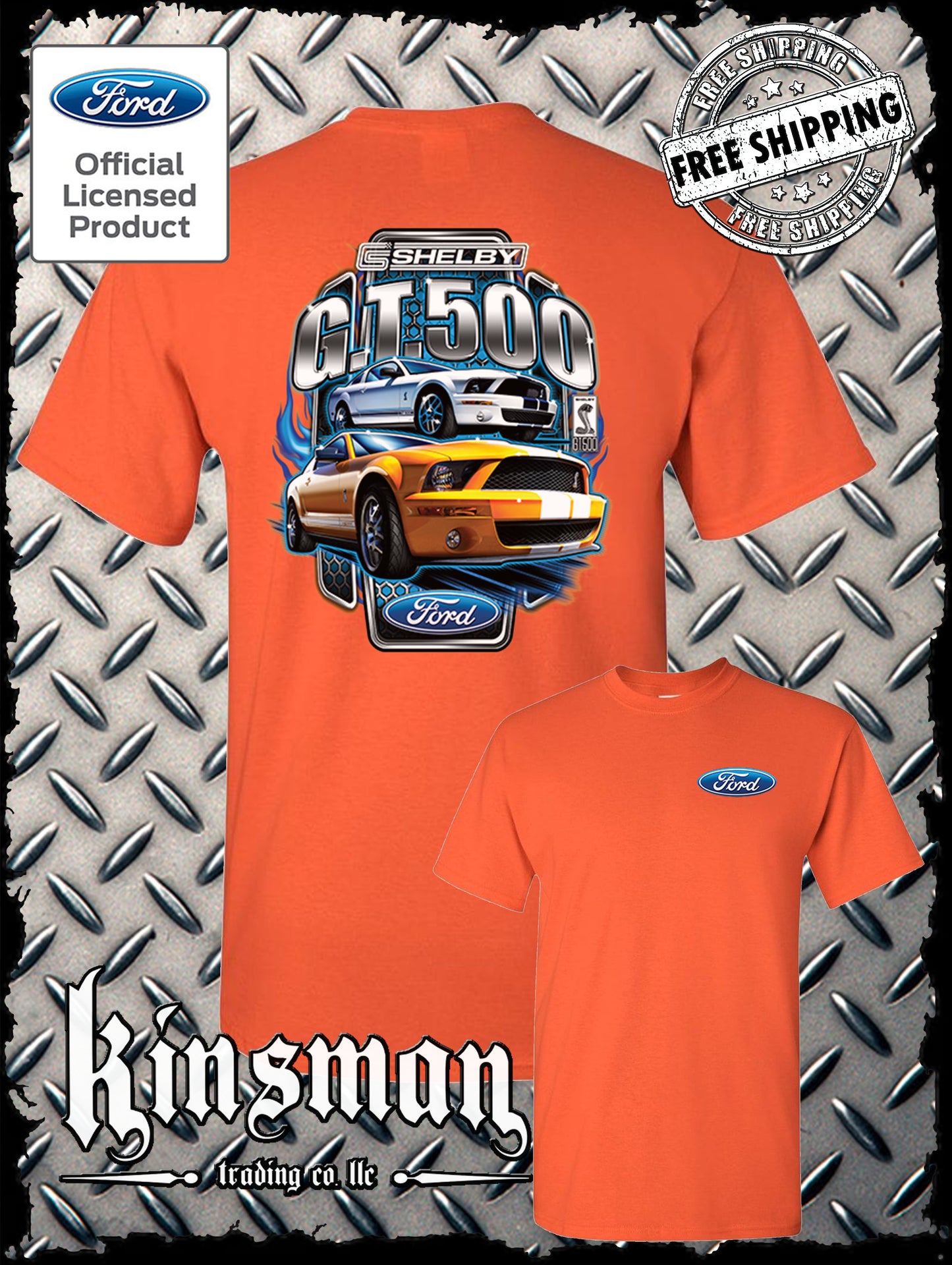 Ford / Shelby GT 500 2-Sided T-Shirt - Official Licensed Product