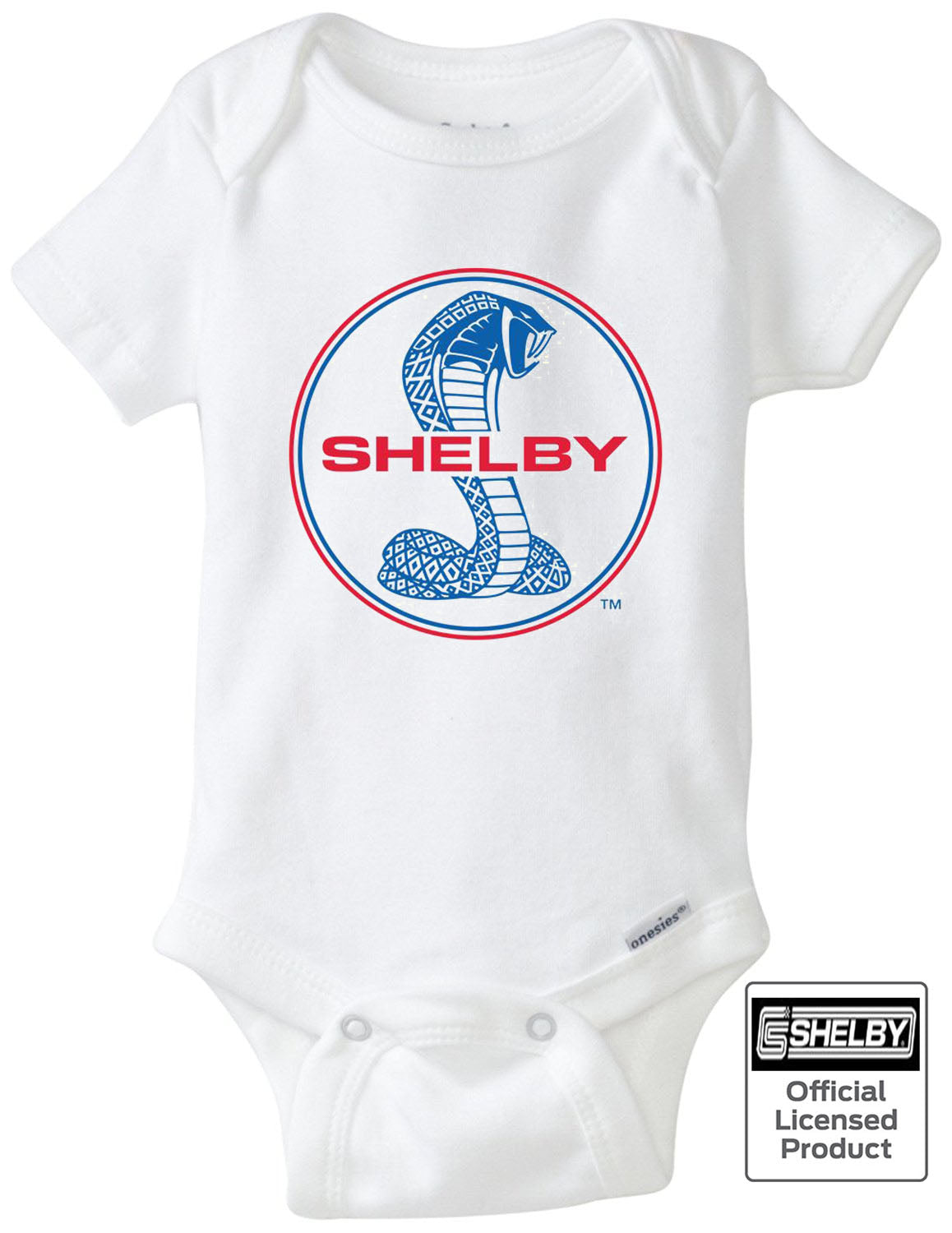 Shelby Blue & Red Cobra Logo Gerber Onesie - Official Licensed Product GT500