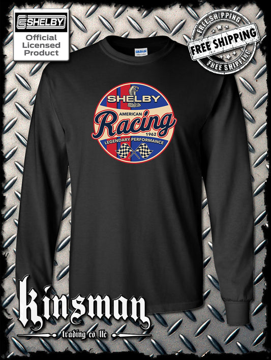 Carroll Shelby Racing Cobra Logo Long Sleeve T-Shirt