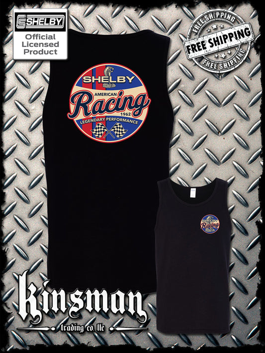 Carroll Shelby Racing Cobra Logo 2-Sided Tank Top T-Shirt