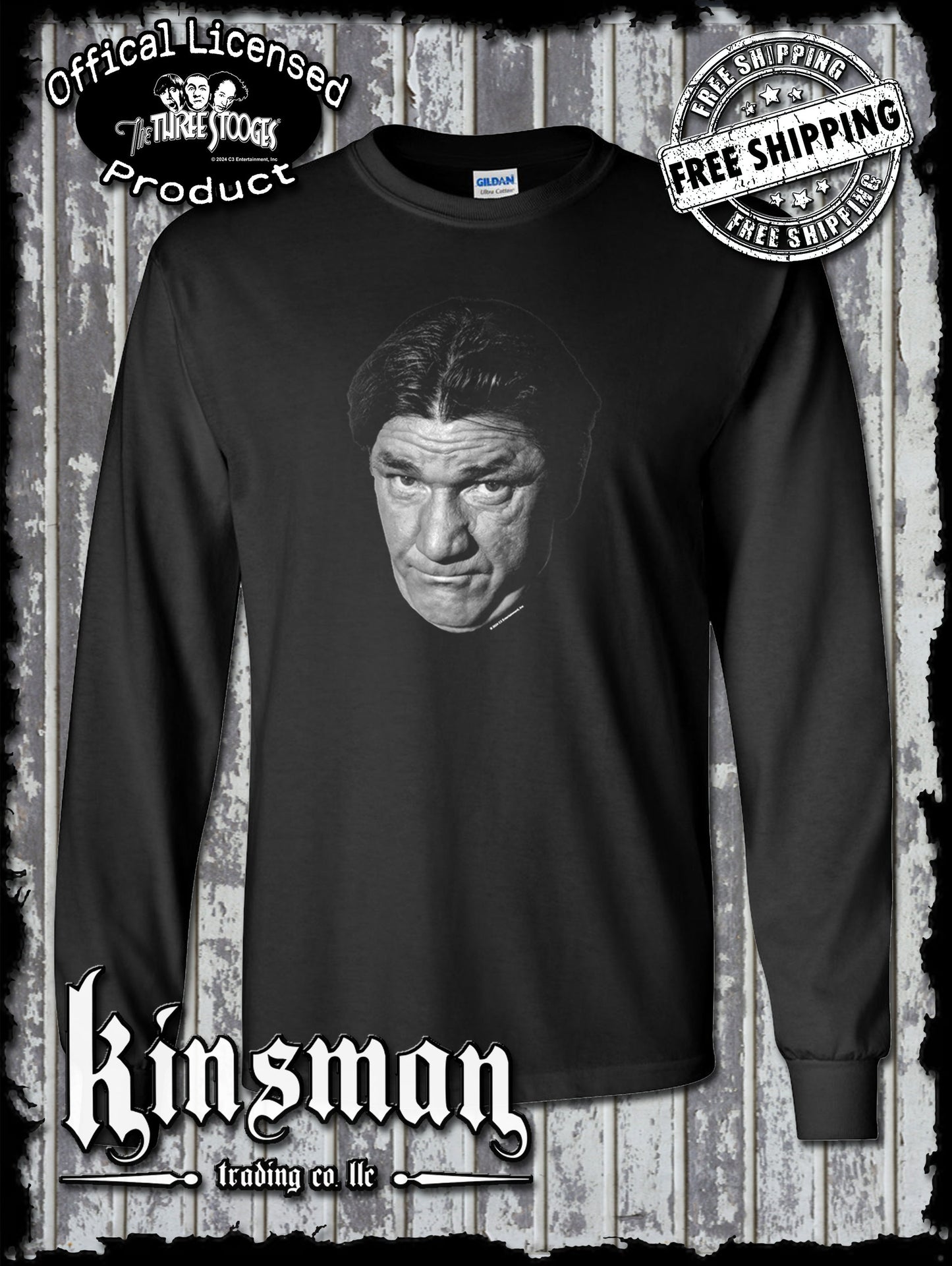Three Stooges Shemp Long Sleeve T-Shirt