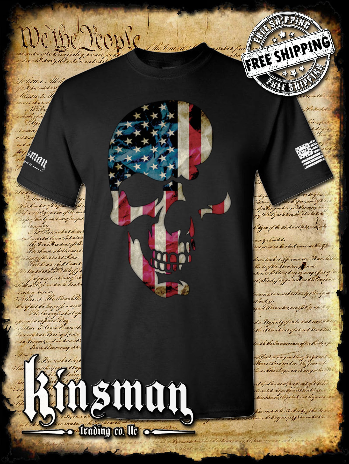 AMERICANA SKULL T-Shirt
