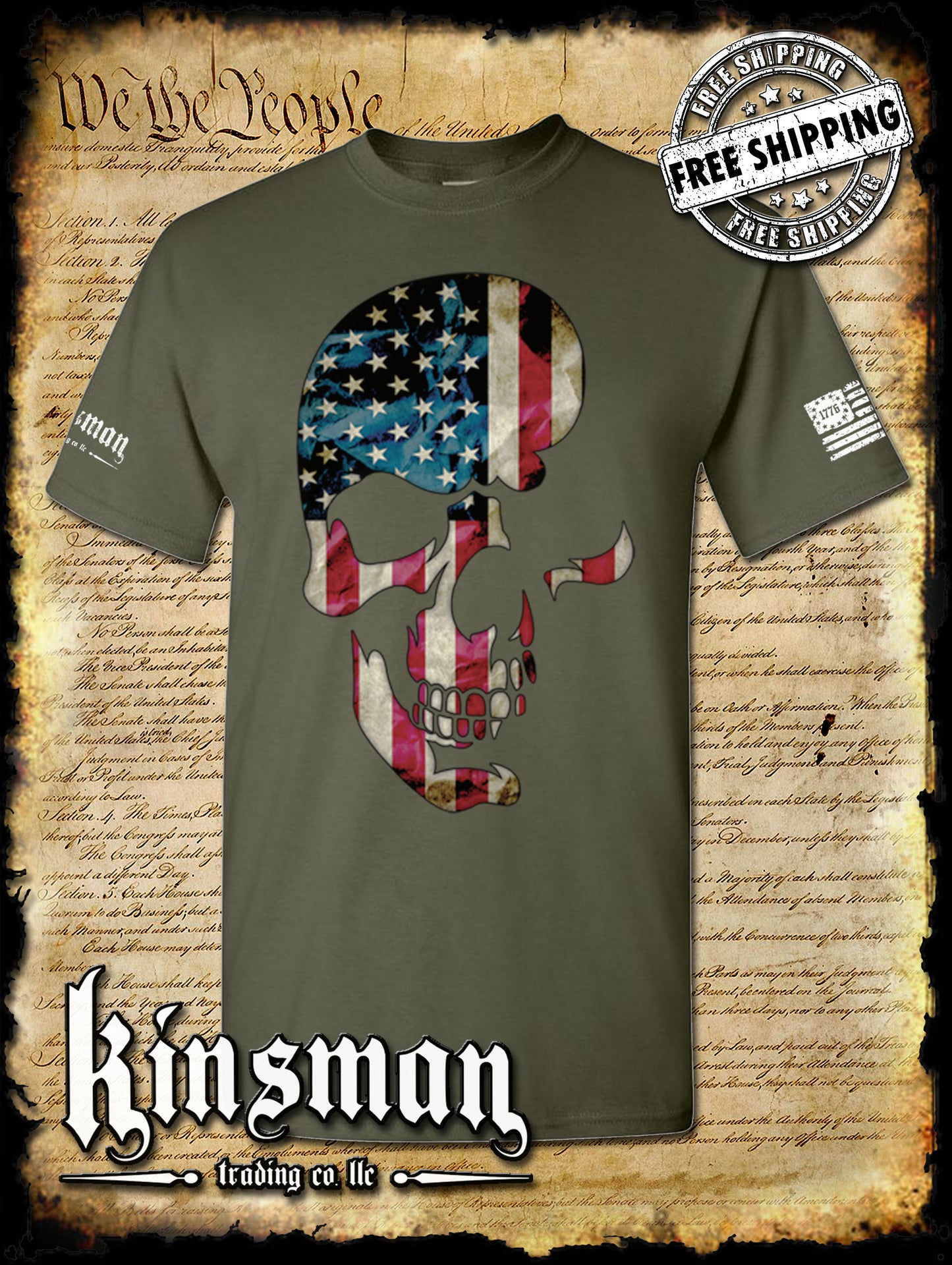 AMERICANA SKULL T-Shirt