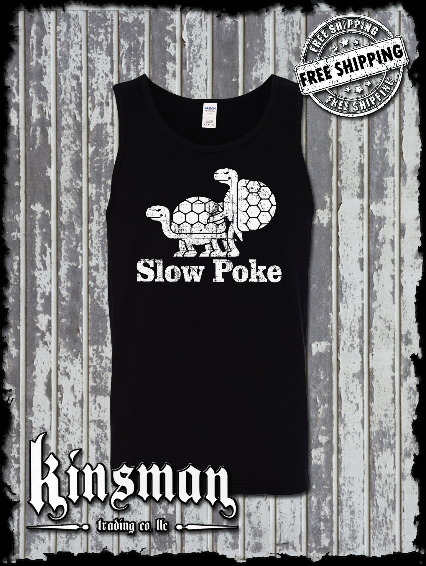 Slow Poke Funny Turtles Tank Top T-Shirt / Adult Rude Vulgar Sarcastic Humor