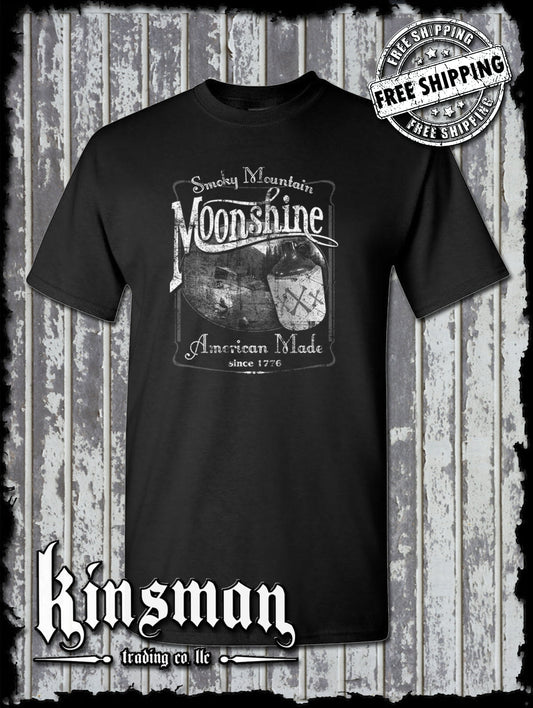 Smoky Mountain Moonshine T-Shirt Tennessee Whiskey Since 1776