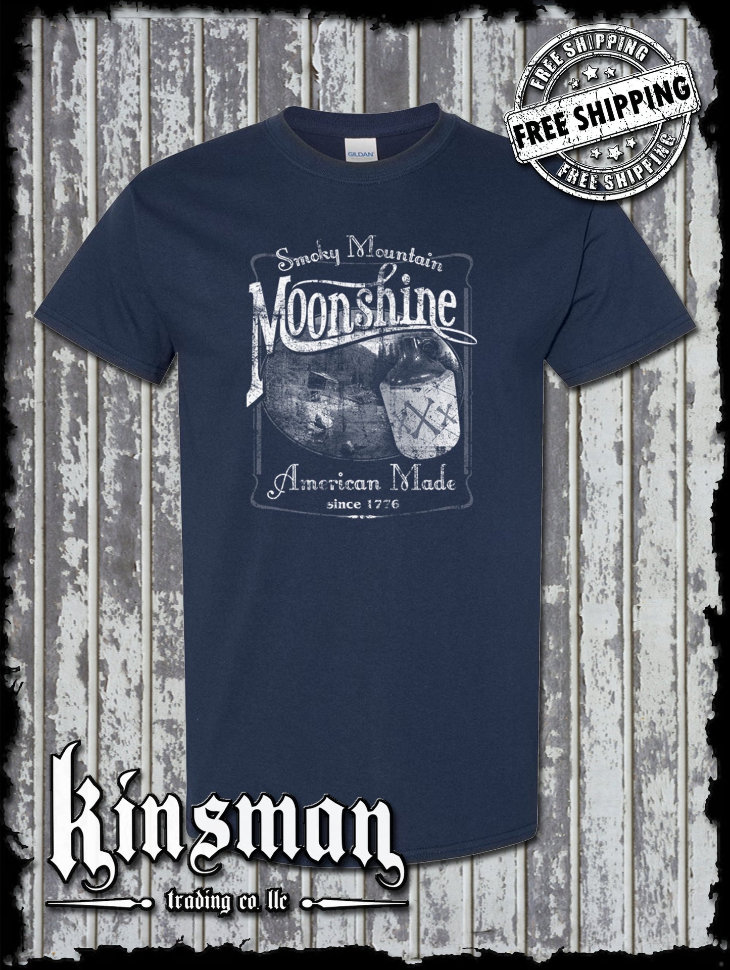 Smoky Mountain Moonshine T-Shirt Tennessee Whiskey Since 1776