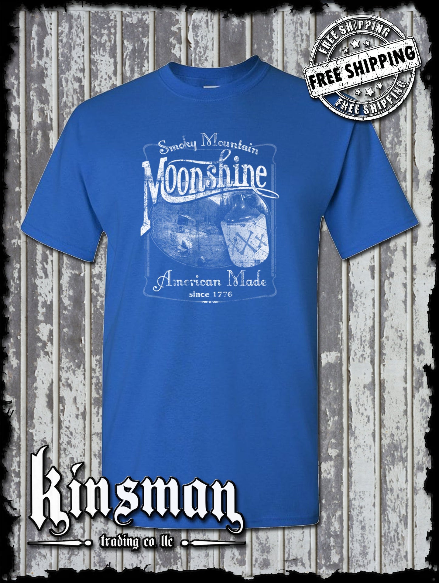 Smoky Mountain Moonshine T-Shirt Tennessee Whiskey Since 1776
