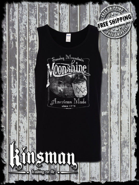 Smoky Mountain Moonshine Tank Top T-Shirt Tennessee Whiskey Since 1776 Distillery